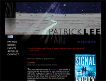 Tablet Screenshot of patrickleefiction.com